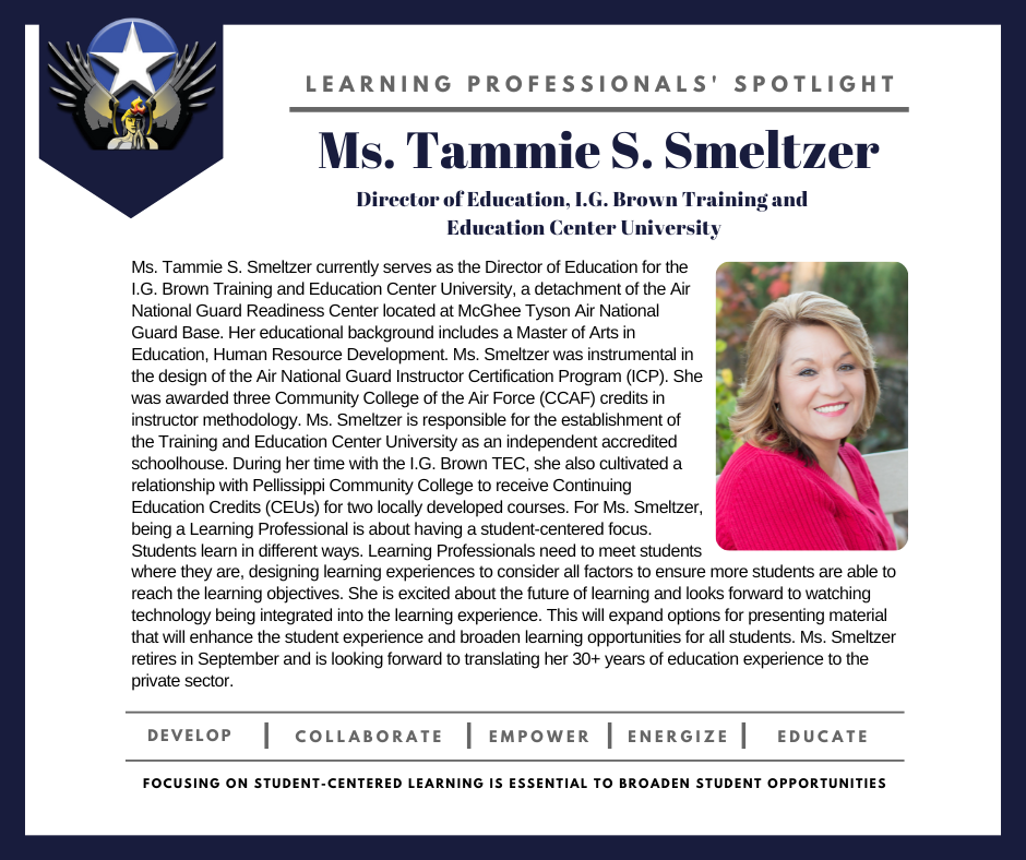 LP Spotlight Aug '23 - Ms. Tammie Smeltzer
